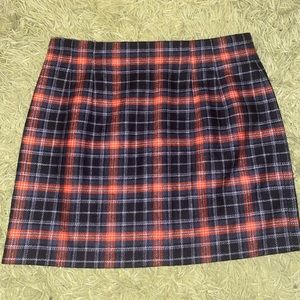 vintage plaid skirt